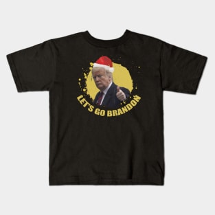 lets go brandon christmas trump Kids T-Shirt